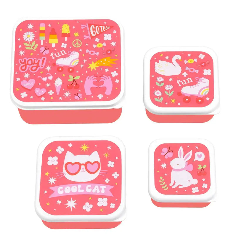A Little Lovely Company - Lunch & Snack Box Set: Fun