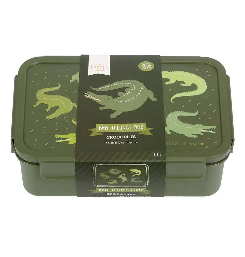 A Little Lovely Company - Bento Lunch Box: Crocodiles