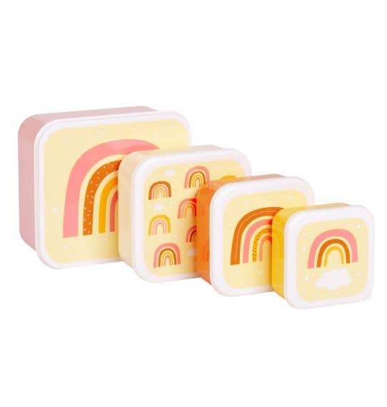 A Little Lovely Company - Lunch & Snack Box Set: Rainbows