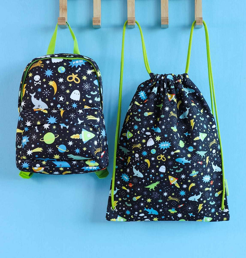 A Little Lovely Company - Gym / Drawstring Bag: Galaxy