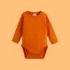 ScandiBugs Own Label Organic Long Sleeve Vest - Tangelo Orange