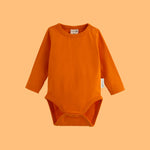 ScandiBugs Own Label Organic Long Sleeve Vest - Tangelo Orange