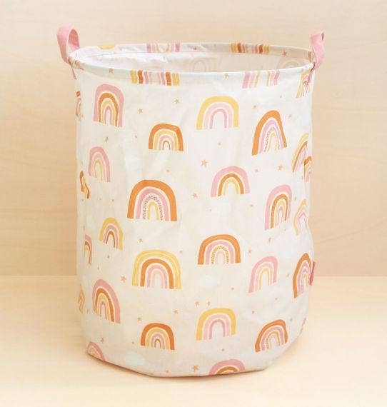 A Little Lovely Company - Storage basket: Rainbows