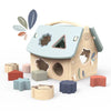 Speedy Monkey Wooden House Shape Sorter with 8 Blocks