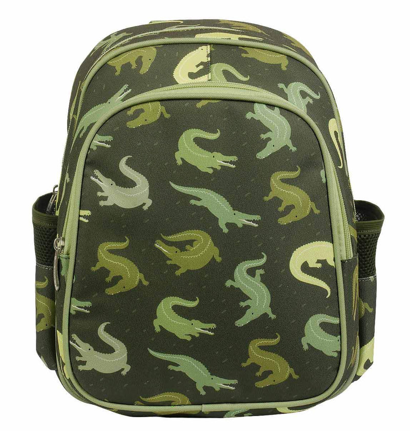 A Little Lovely Company - Backpack with Insulated Pocket: Crocodiles