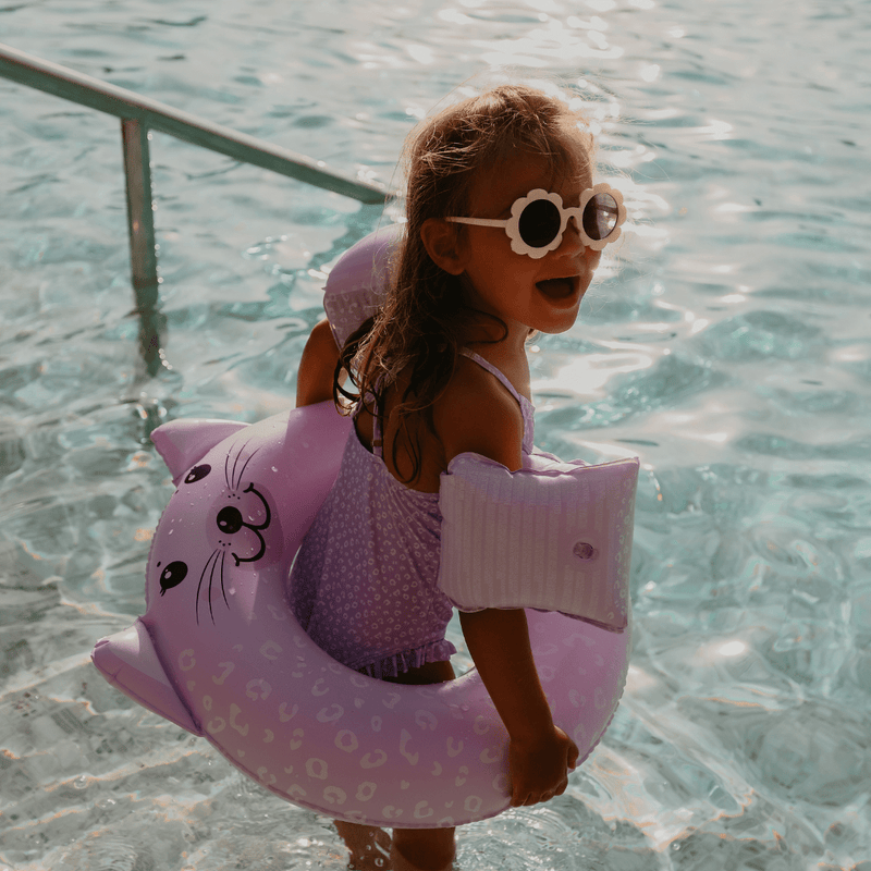 Swim Essentials Armbands - 2-6 Years: Lilac Leopard