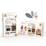Speedy Monkey Wooden Play Kitchen with 20 Accessories