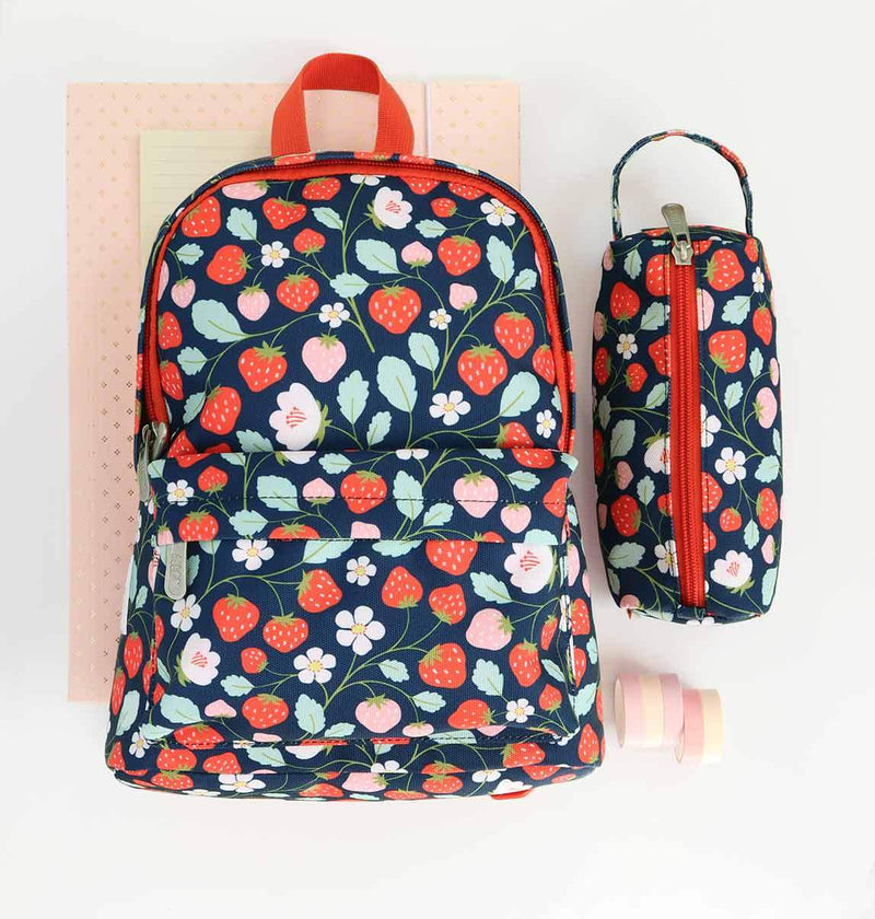 A Little Lovely Company - Kids Pencil Case: Strawberries