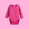 ScandiBugs Own Label Organic Long Sleeve Vest - Bubblegum Pink