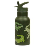 A Little Lovely Company - Kids Stainless Steel Drink / Water Bottle: Crocodiles