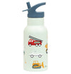 A Little Lovely Company - Kids Stainless Steel Drink / Water Bottle: Vehicles, Cars