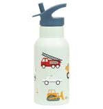 A Little Lovely Company - Kids Stainless Steel Drink / Water Bottle: Vehicles, Cars