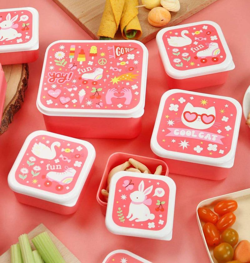 A Little Lovely Company - Lunch & Snack Box Set: Fun
