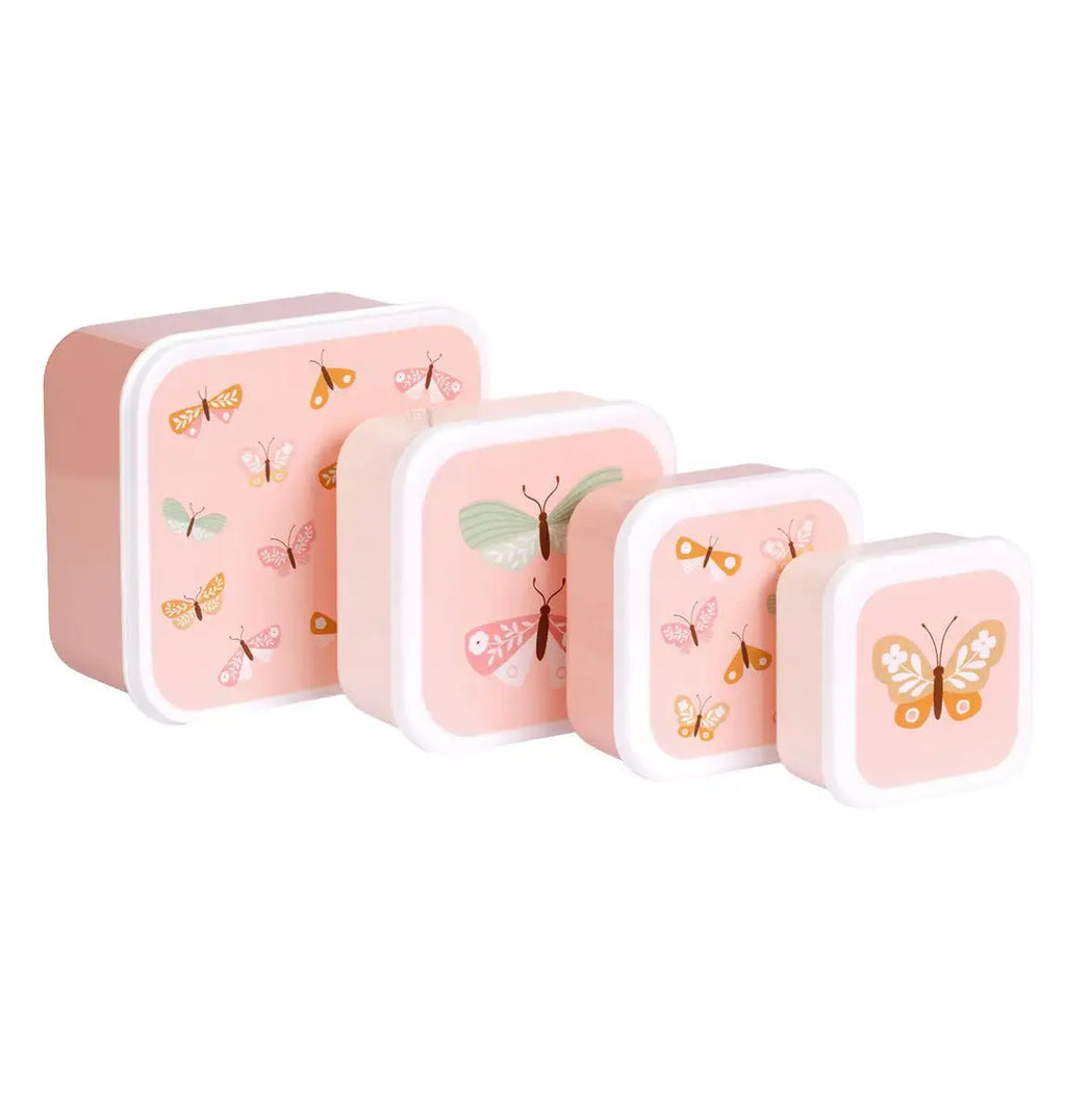 A Little Lovely Company - Lunch & Snack Box Set: Butterflies