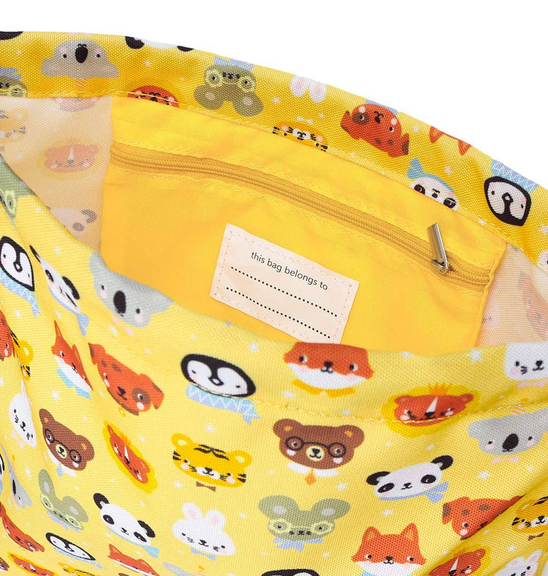 A Little Lovely Company Gym / Drawstring Bag: Animal Friends