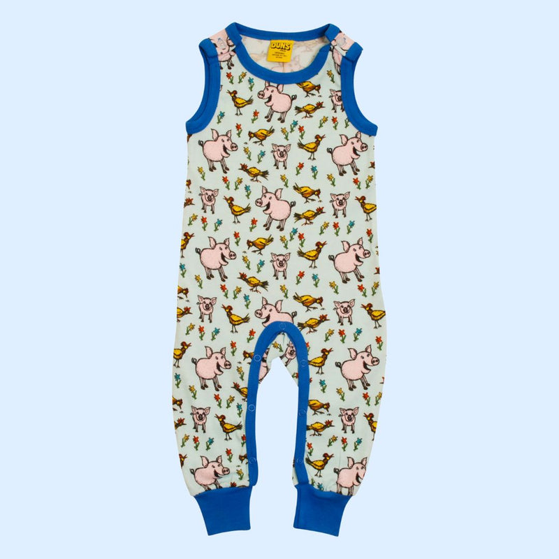 DUNS Pigs & Chicks: Light Blue - Dungarees