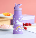 A Little Lovely Company - Kids Stainless Steel Drink / Water Bottle: Unicorn dreams