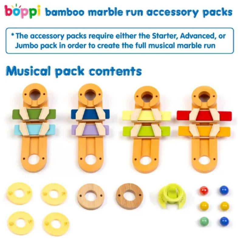 Boppi Wooden Bamboo Marble Run - 스타터 팩