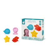 Janod Sea Animal Squirters Bath Toy