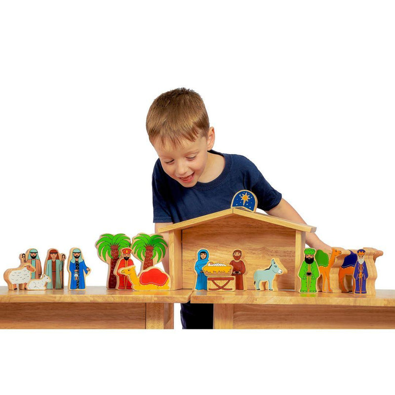 Lanka Kade Wooden Deluxe Nativity Story Playset