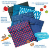 Yumbox Pochette Zero Waste Sandwich Bag - Peacock Blue