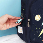 A Little Lovely Company - Backpack with insulated pocket: Space Rocket - ScandiBugs