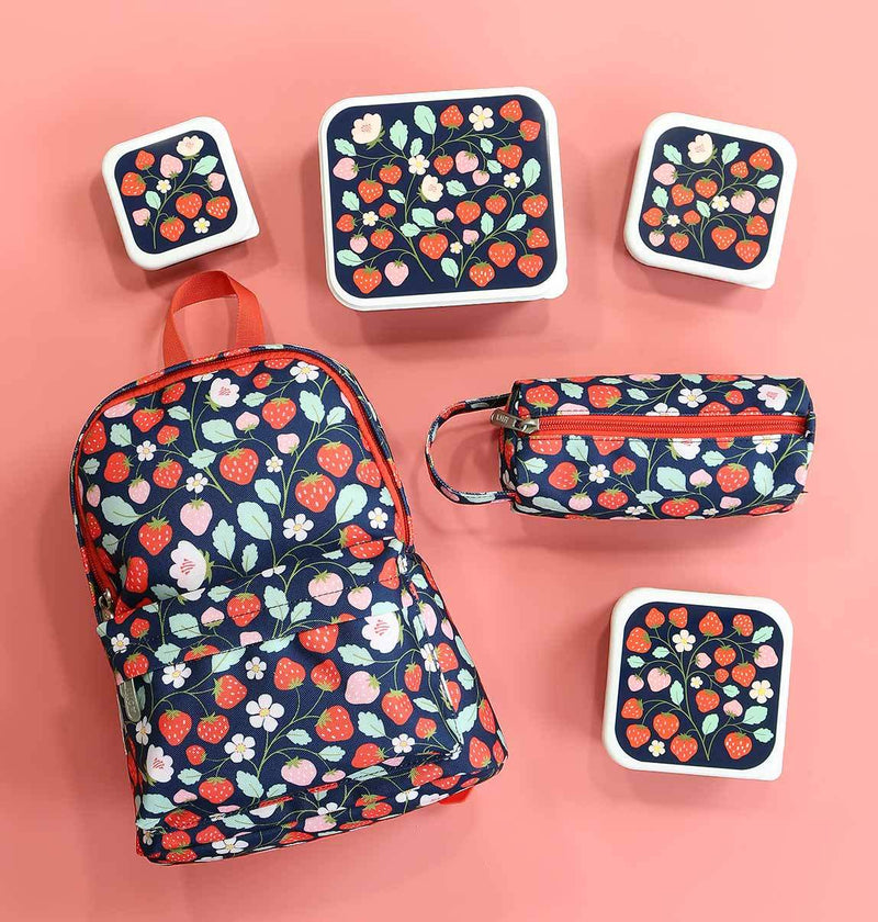 A Little Lovely Company - Lunch & Snack Box Set: Strawberries
