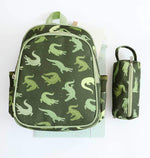 A Little Lovely Company - Backpack with Insulated Pocket: Crocodiles