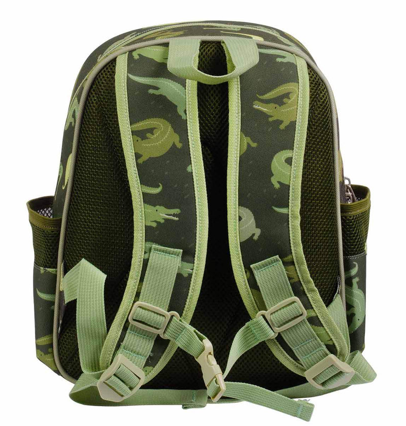 A Little Lovely Company - Backpack with Insulated Pocket: Crocodiles