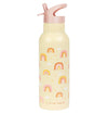 A Little Lovely Company XL Stainless Steel Drink / Water Bottle: Rainbows