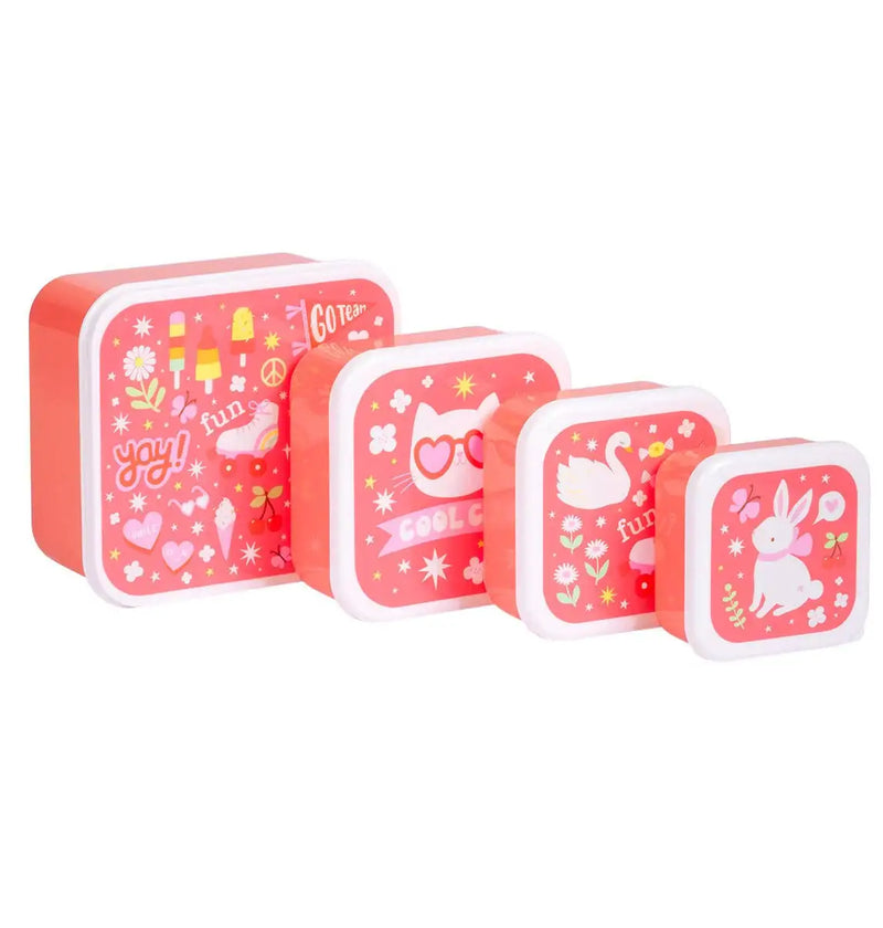 A Little Lovely Company - Lunch & Snack Box Set: Fun