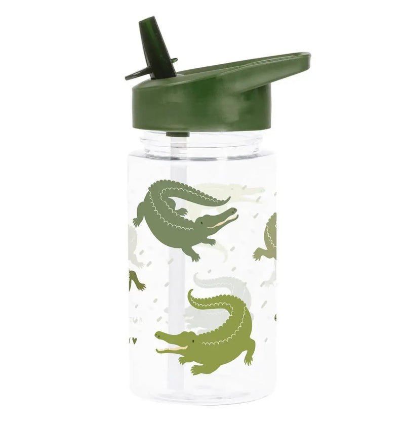 A Little Lovely Company - Kids Drink/Water Bottle: Crocodiles