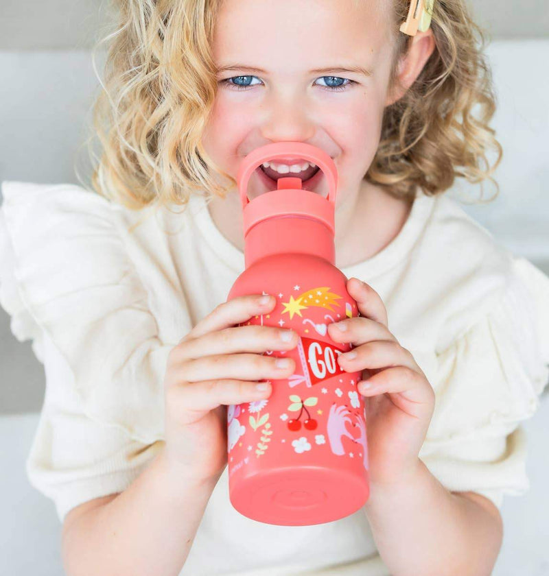 A Little Lovely Company Kids Stainless Steel Drink/Water Bottle: Fun