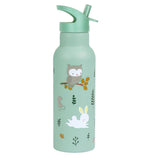 A Little Lovely Company - XL Stainless Steel Drink / Water bottle: Forest friends