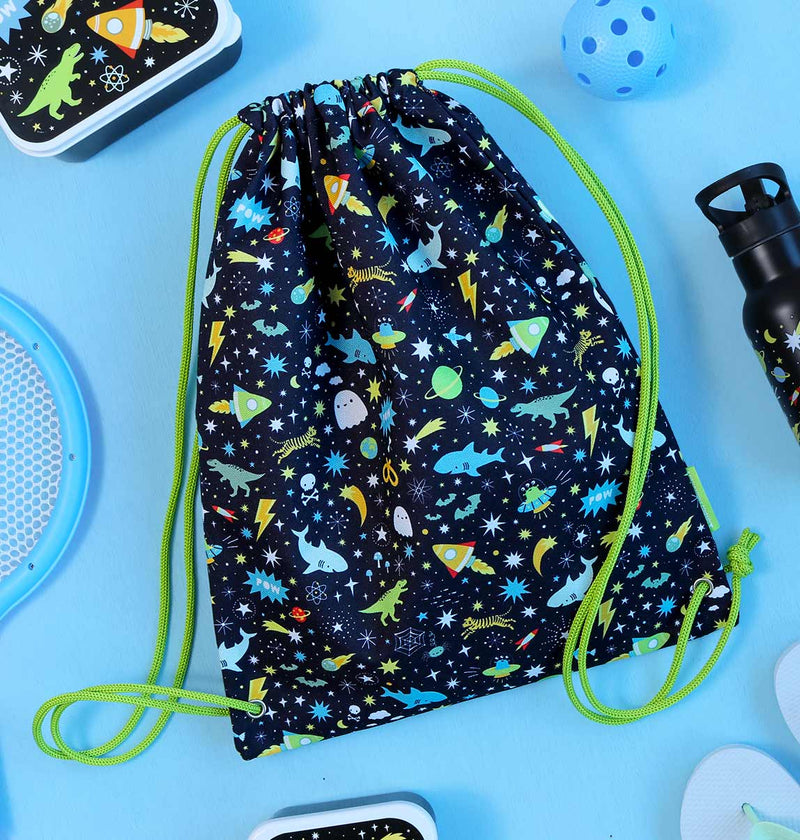A Little Lovely Company - Gym / Drawstring Bag: Galaxy