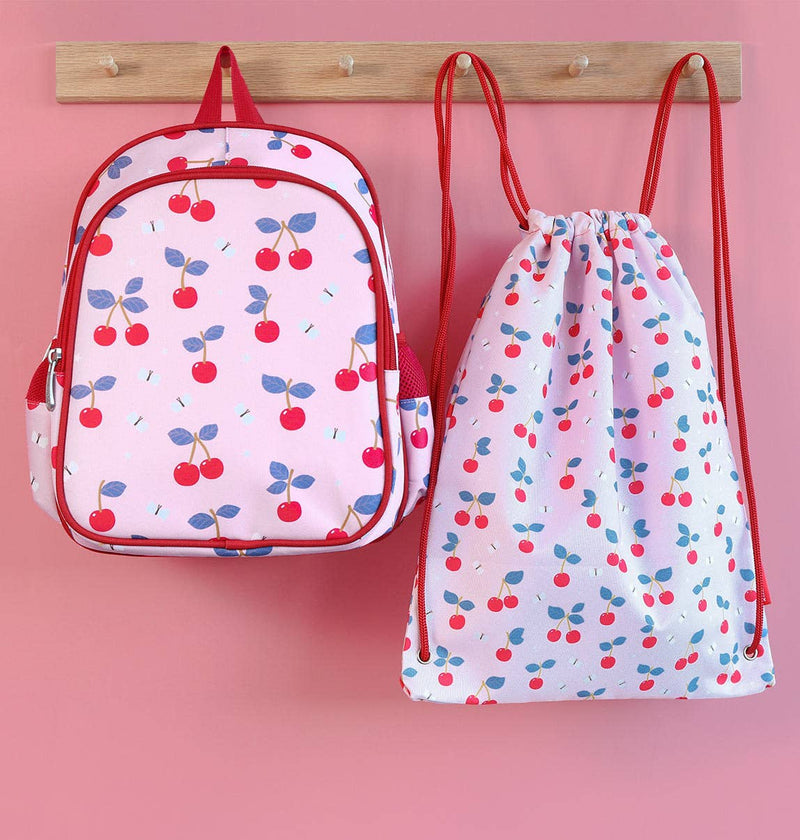 A Little Lovely Company - Gym / Drawstring Bag: Cherries