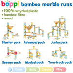 Boppi Wooden Bamboo Marble Run - Jumbo Pack - ScandiBugs