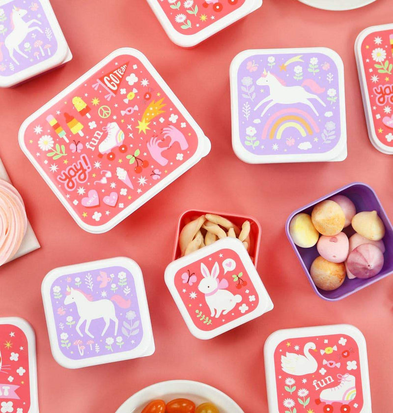 A Little Lovely Company - Lunch & Snack Box Set: Fun