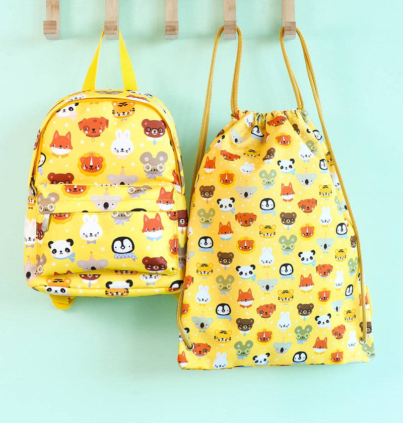 A Little Lovely Company Gym / Drawstring Bag: Animal Friends