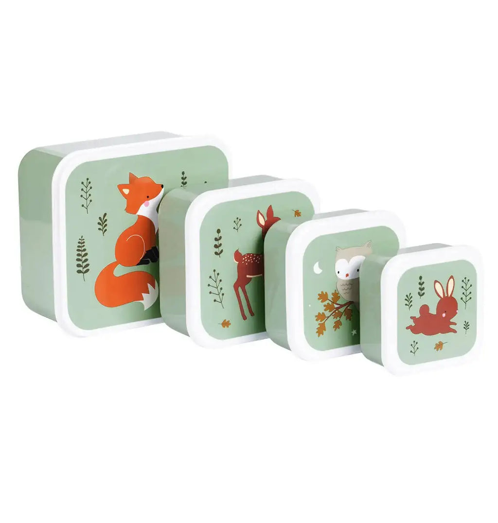 A Little Lovely Company - Lunch & Snack Box Set: Forest Friends