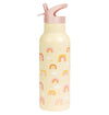 A Little Lovely Company XL Stainless Steel Drink / Water Bottle: Rainbows
