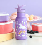 A Little Lovely Company - Kids Stainless Steel Drink / Water Bottle: Unicorn dreams