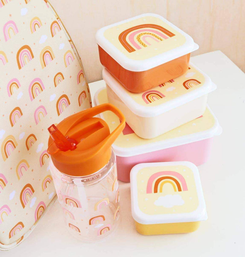A Little Lovely Company - Lunch & Snack Box Set: Rainbows