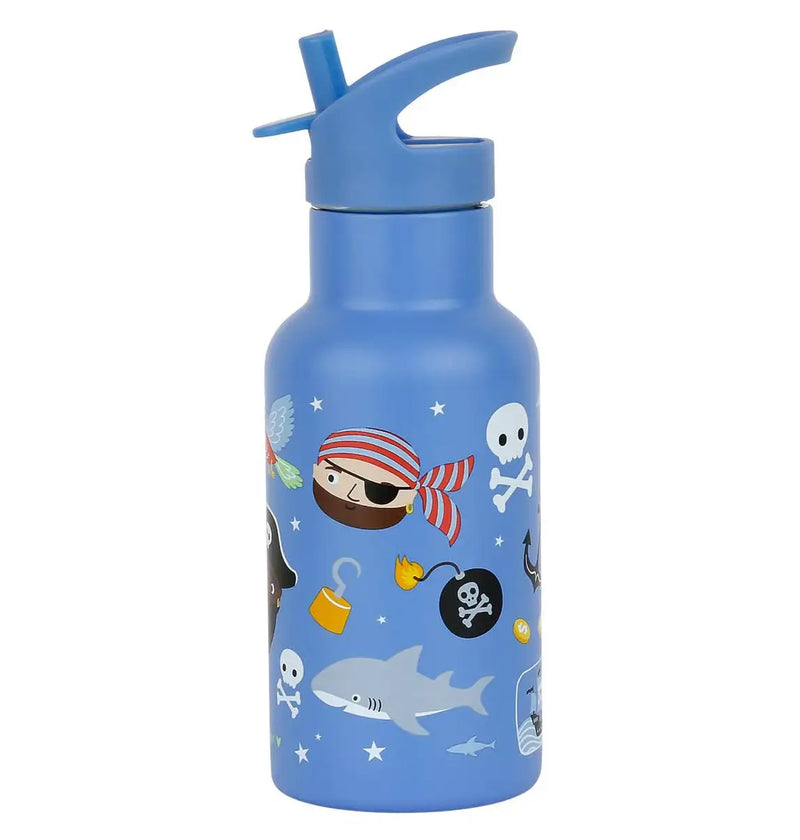 A Little Lovely Company - Kids Stainless Steel Drink / Water Bottle: Pirates