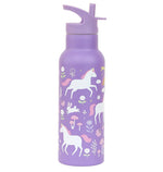 A Little Lovely Company - XL Stainless Steel Drink / Water Bottle: Unicorn Dreams