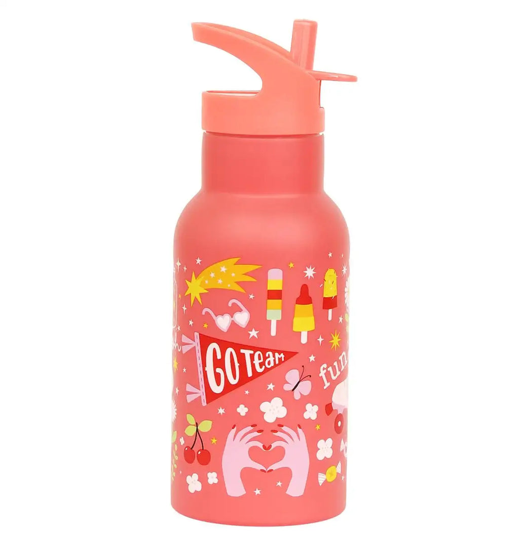 A Little Lovely Company Kids Stainless Steel Drink/Water Bottle: Fun