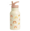 A Little Lovely Company - Kids Stainless Steel Drink / Water Bottle: Rainbows