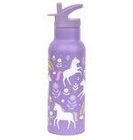 A Little Lovely Company - XL Stainless Steel Drink / Water Bottle: Unicorn Dreams