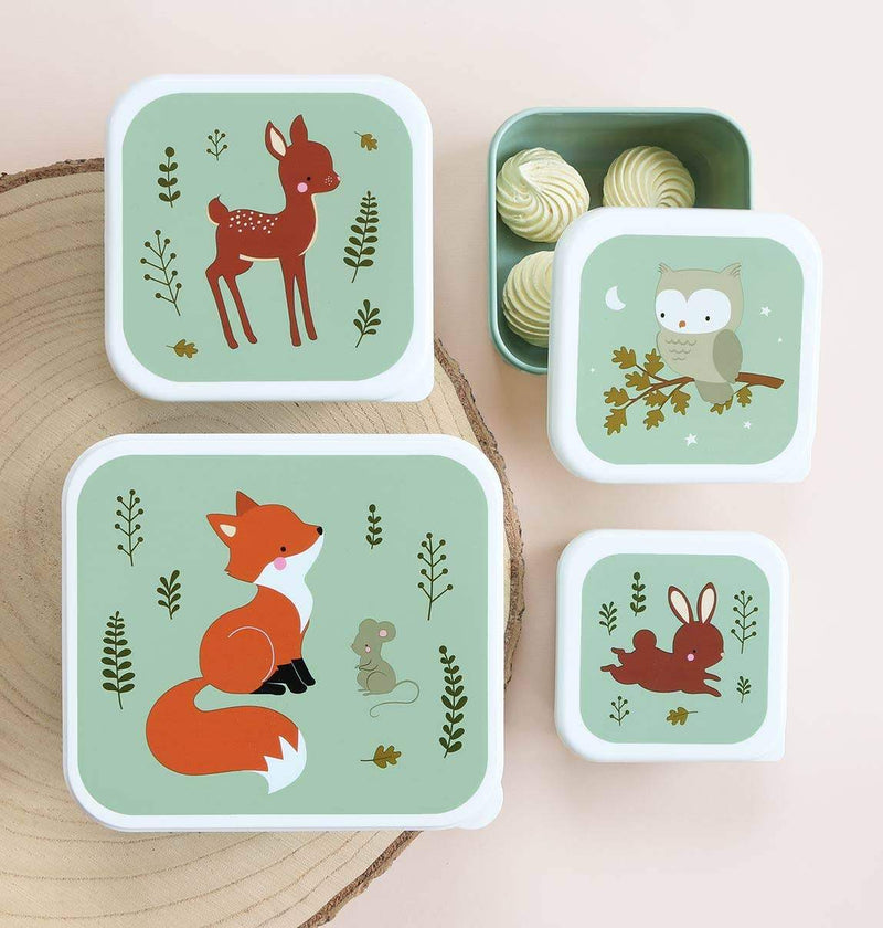 A Little Lovely Company - Lunch & Snack Box Set: Forest Friends