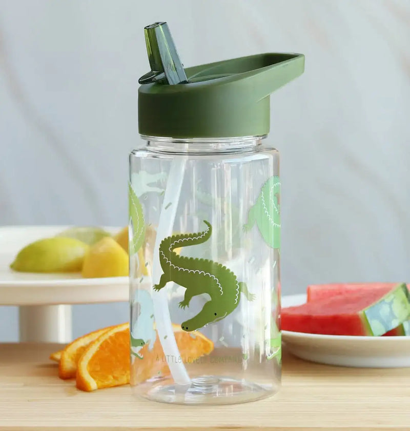 A Little Lovely Company - Kids Drink/Water Bottle: Crocodiles